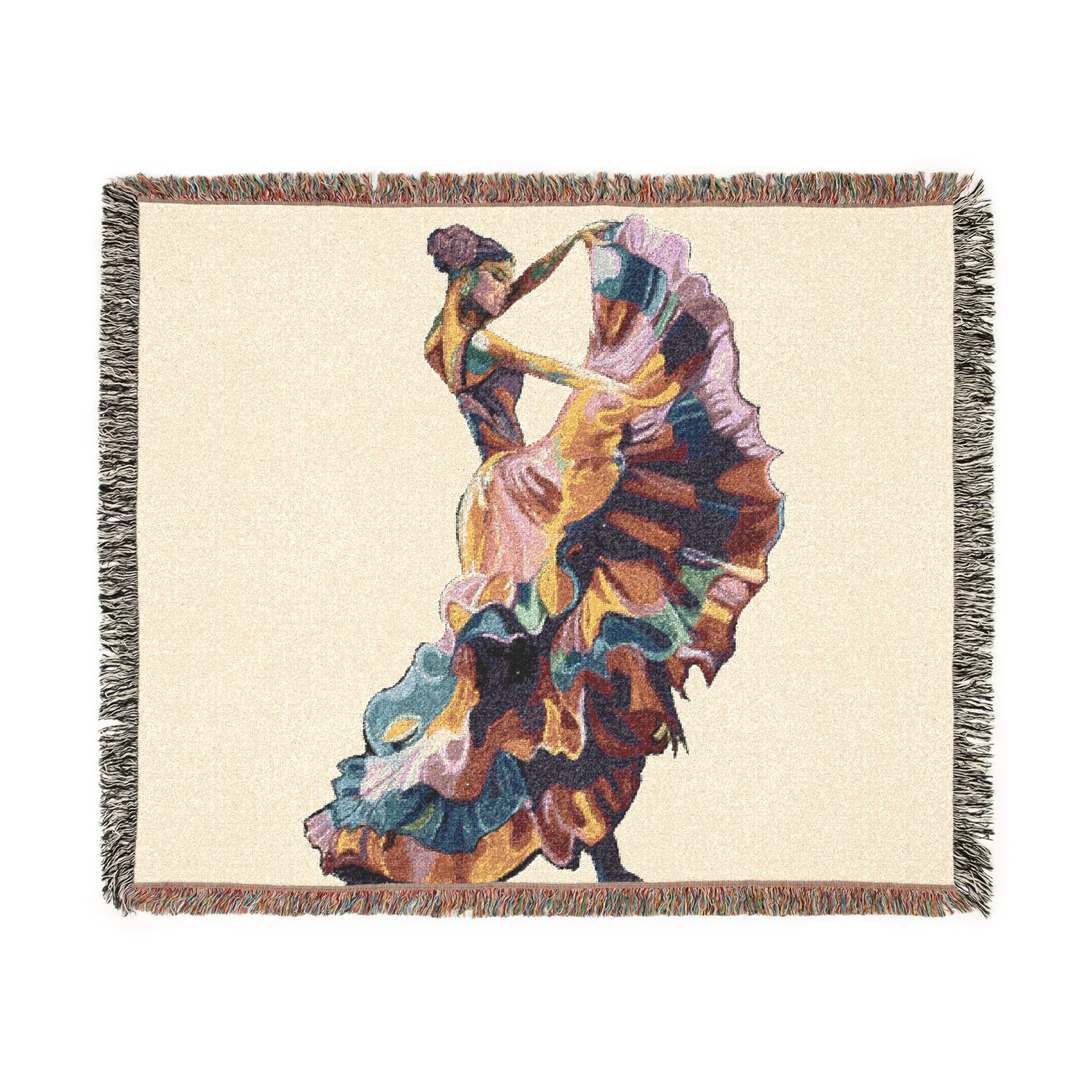 Spanish Dancer Woven Blanket
