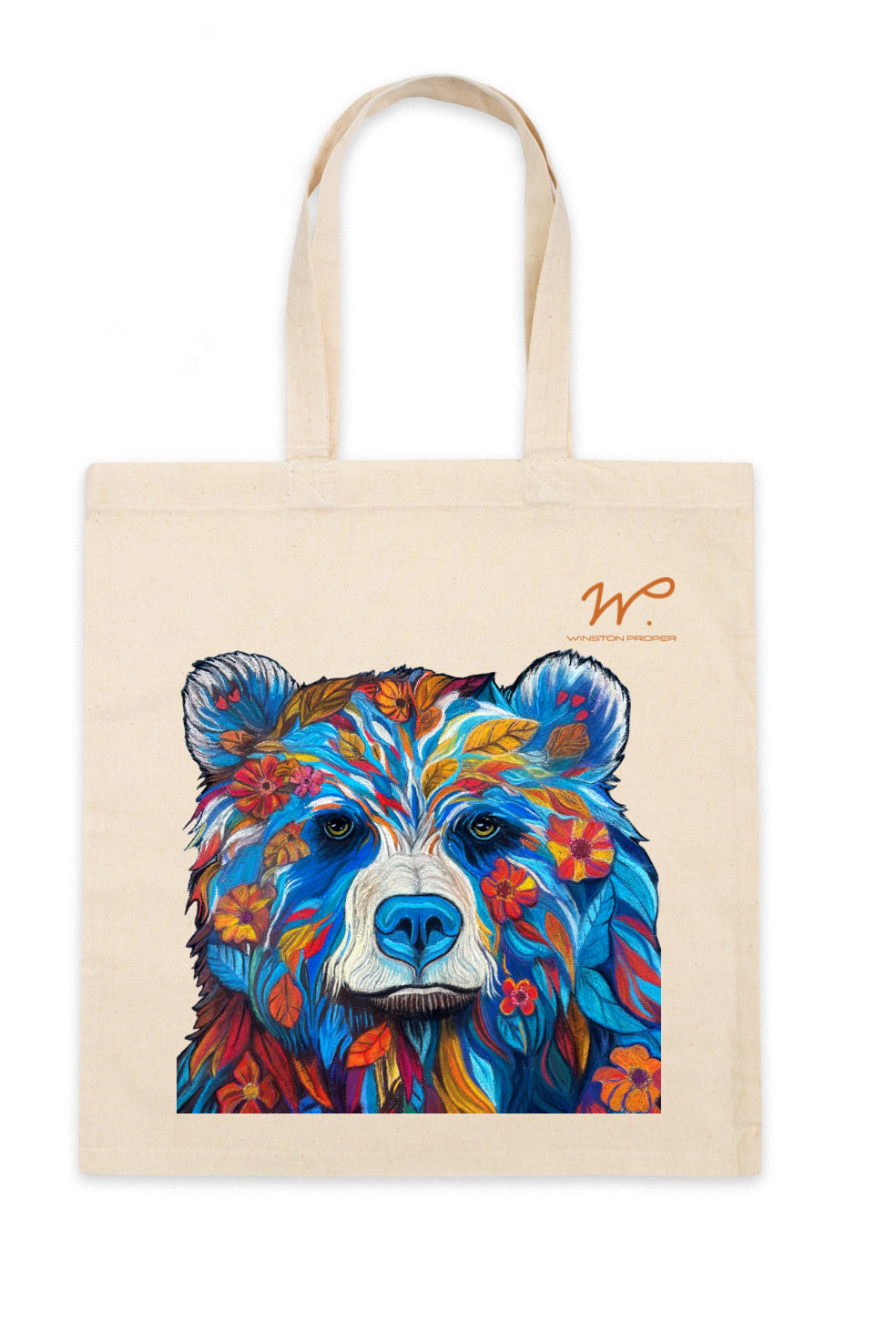 Poppy the Bear Canvas Tote Bag