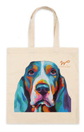 Winston the Basset Hound Canvas Tote Bag