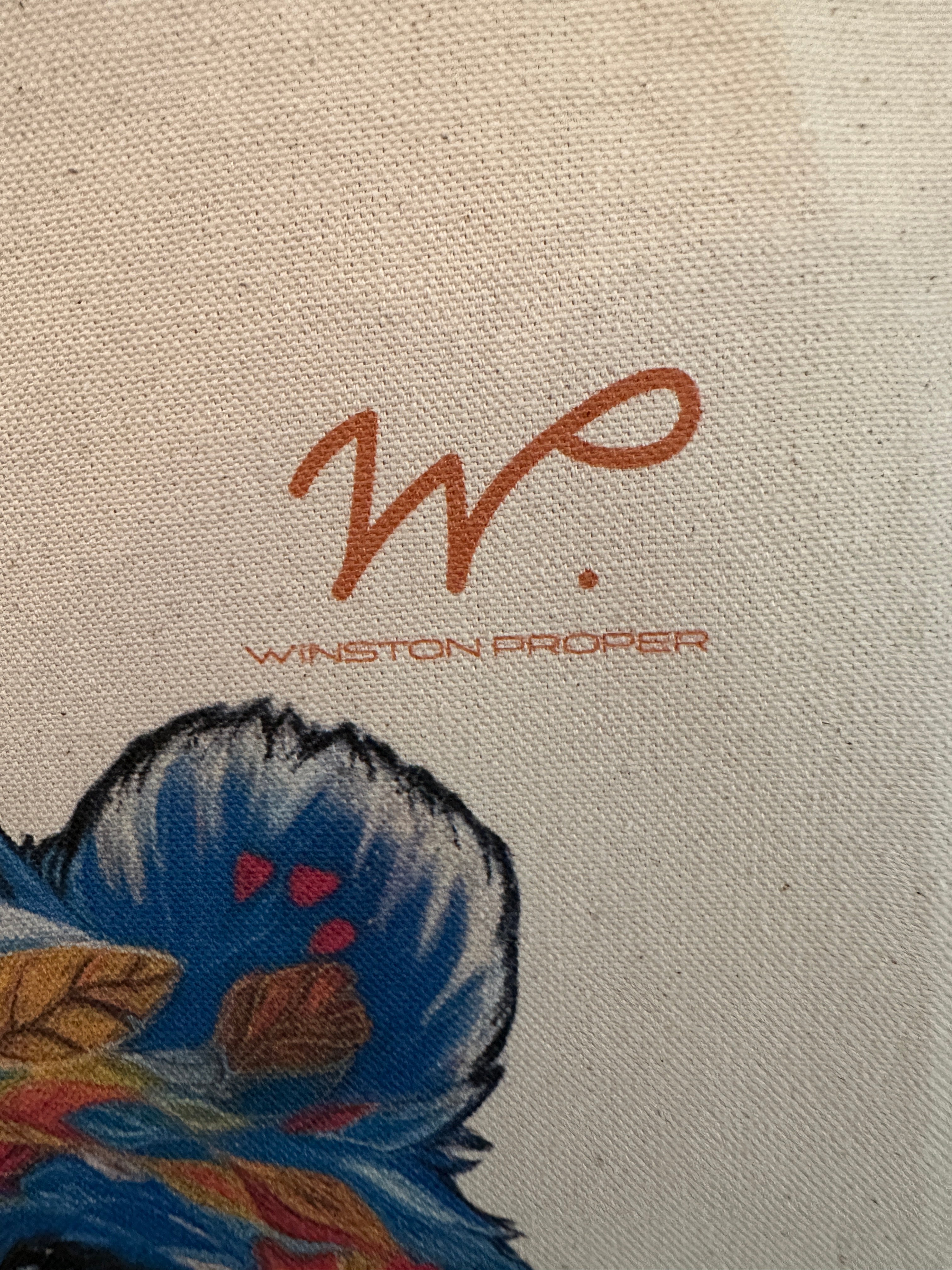 Poppy the Bear Canvas Tote Bag