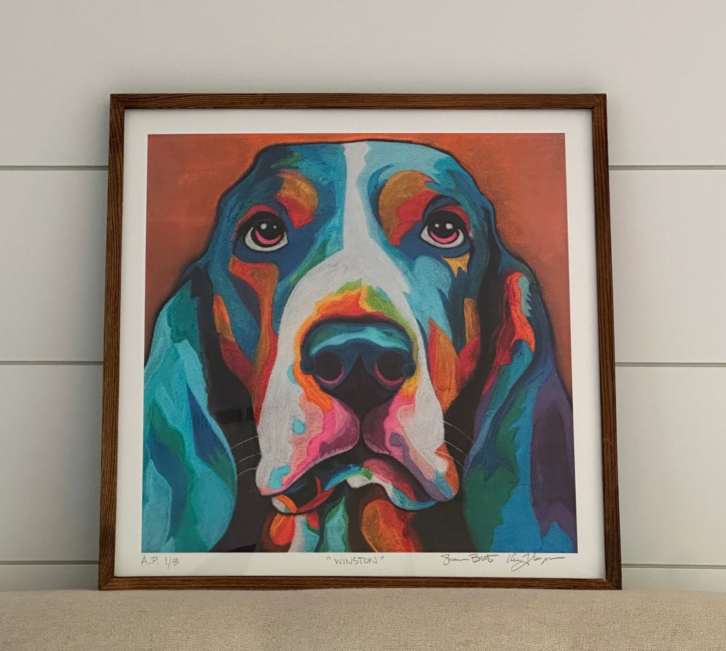 “Winston” Giclée Fine Art Print Limited Edition 16" x 16"