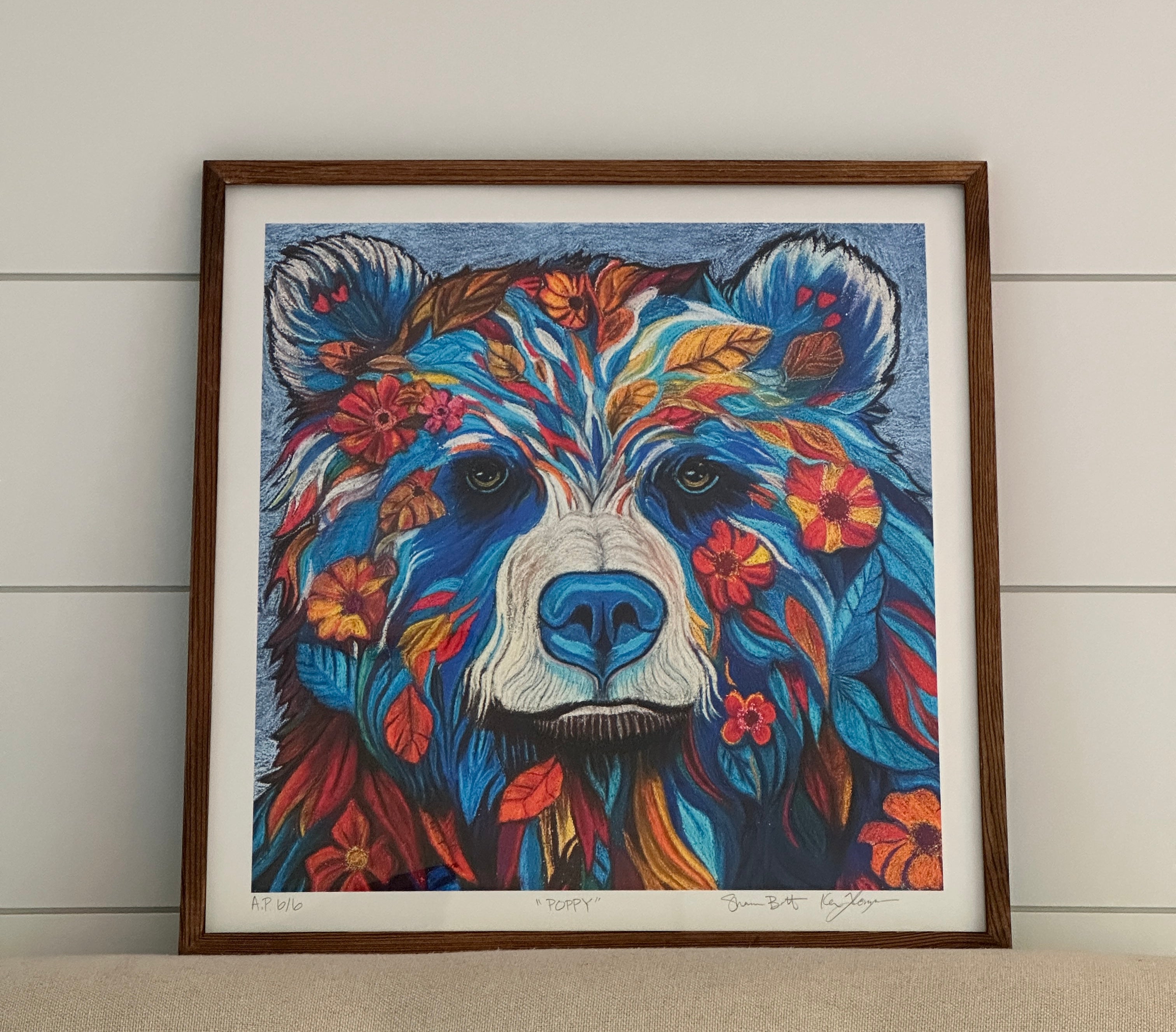 “Poppy” Giclée Fine Art Print Limited Edition 16" x 16"