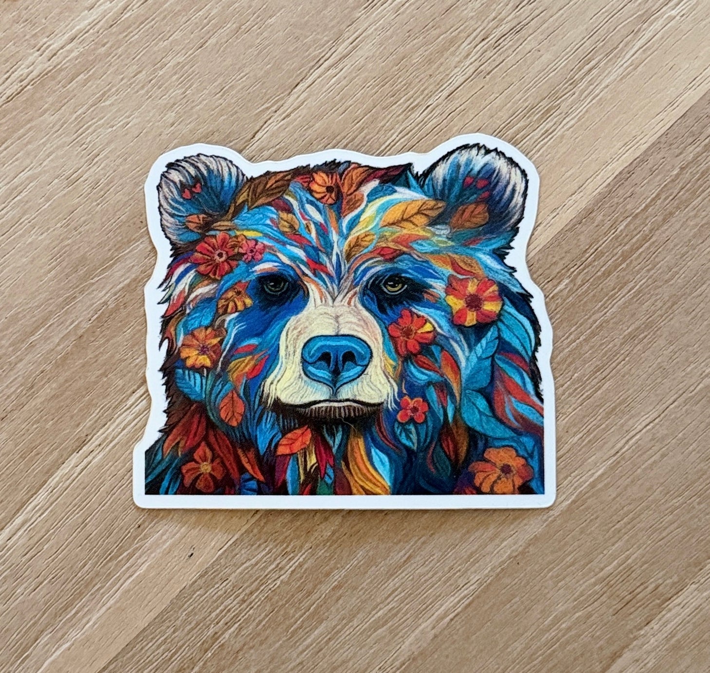 Poppy the Bear Die Cut Sticker