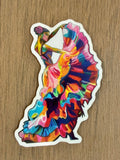Spanish Dancer Die Cut Sticker