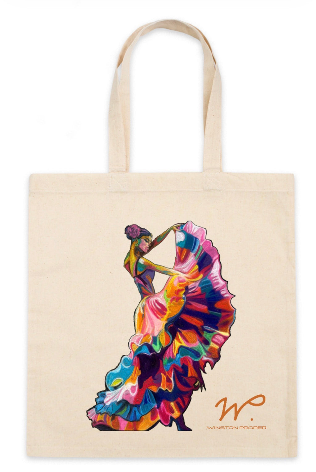 Spanish Dancer Canvas Tote Bag