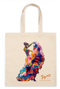 Spanish Dancer Canvas Tote Bag