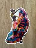 Limited Spanish Dancer Die Cut Sticker 5"