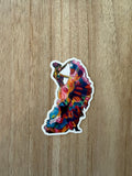 Spanish Dancer Die Cut Sticker
